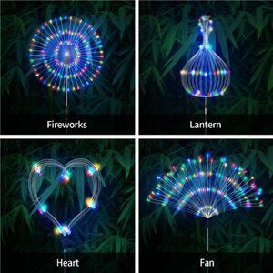 15.7" Solar Christmas Candy Cane Lights, Pathway Ground Decoration